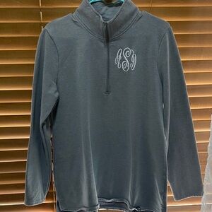 Women’s Gray Quarter-Zip Sweater